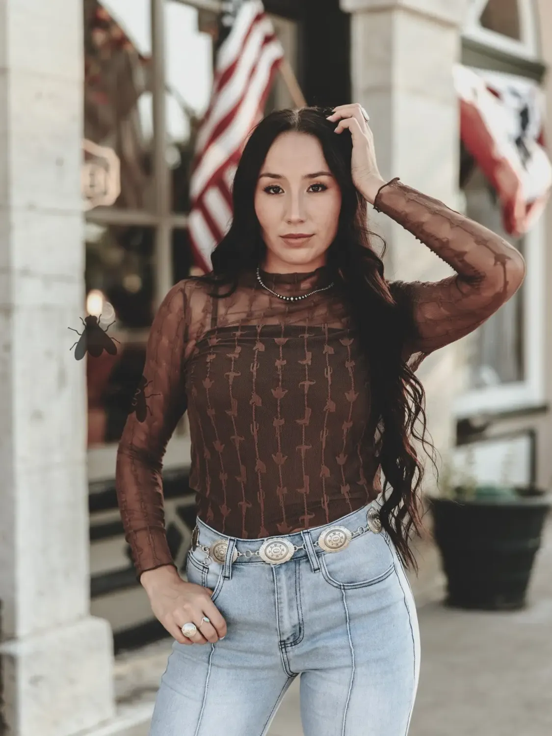 Chocolate Lace Long Sleeve