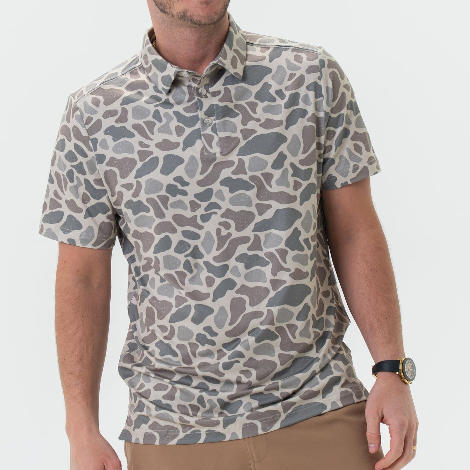 Classic Deer Camo Performance Polo