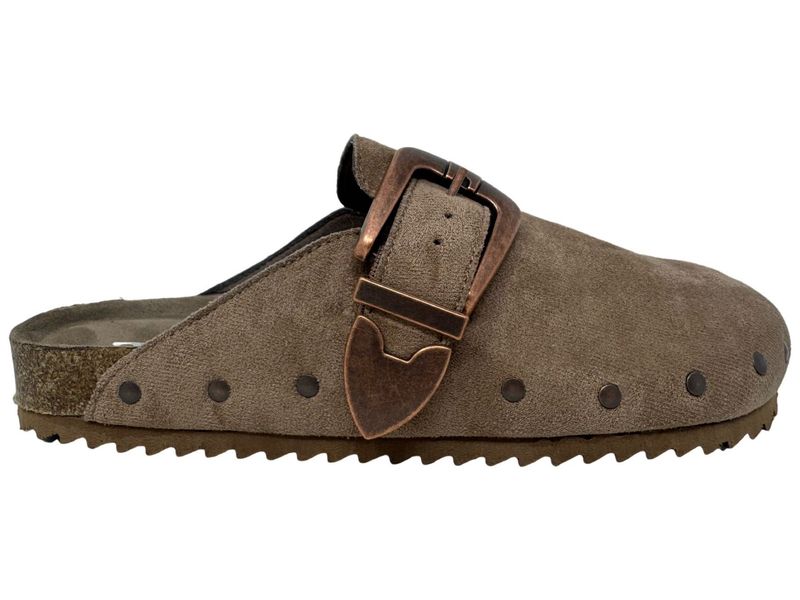 Slip On Mule With Buckle