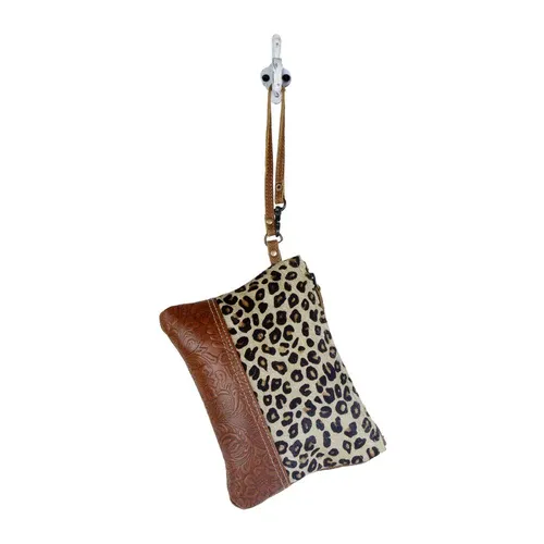 Leopard Wristlet