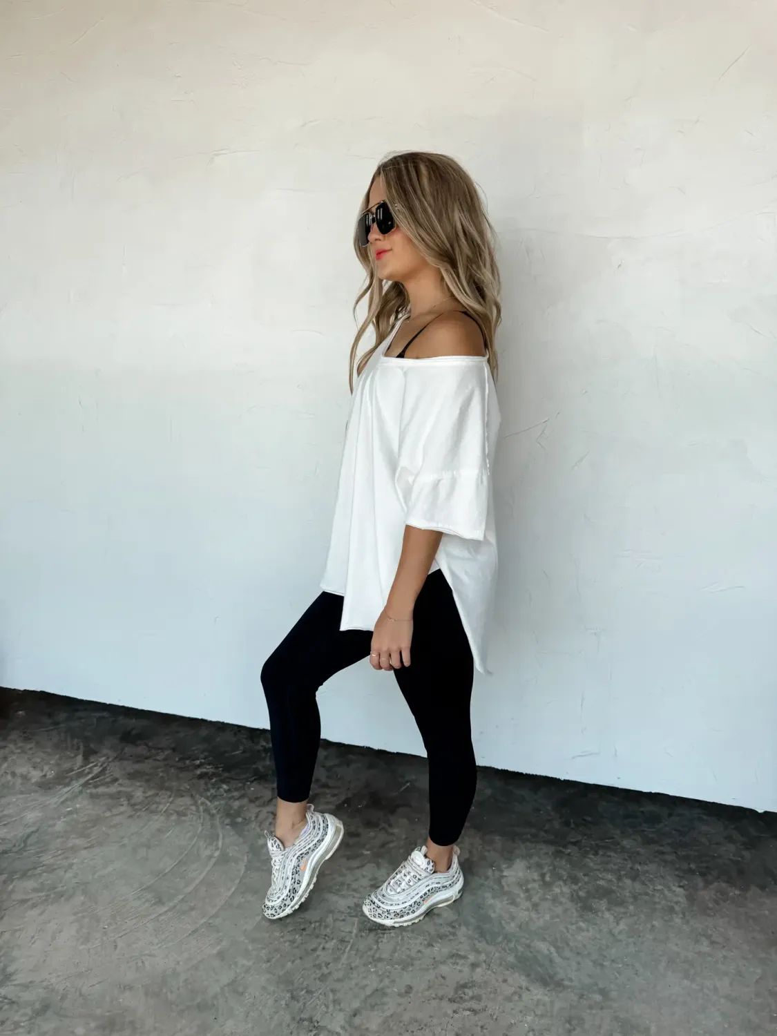 White Boyfriend V Neck