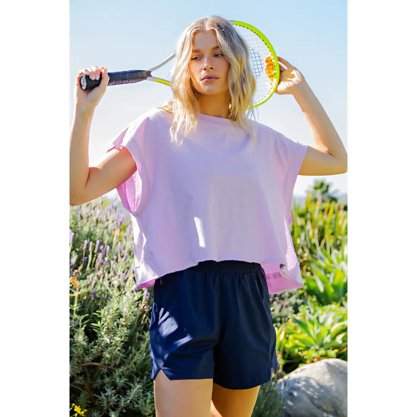 Lilac Open Back Top