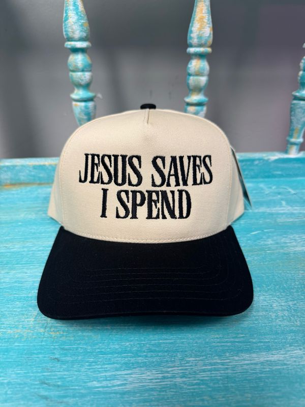 Jesus Saves I Spend Hat