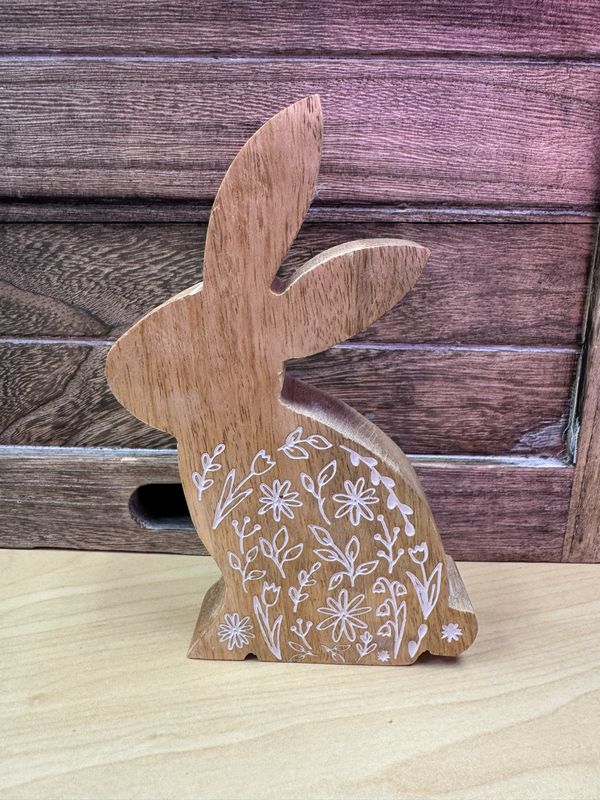 6" Wooden Bunny