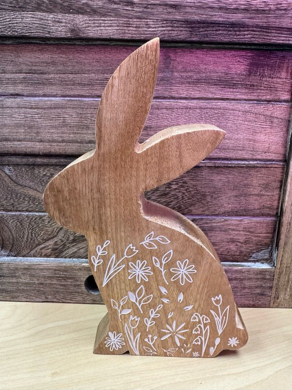 8" Wooden Bunny