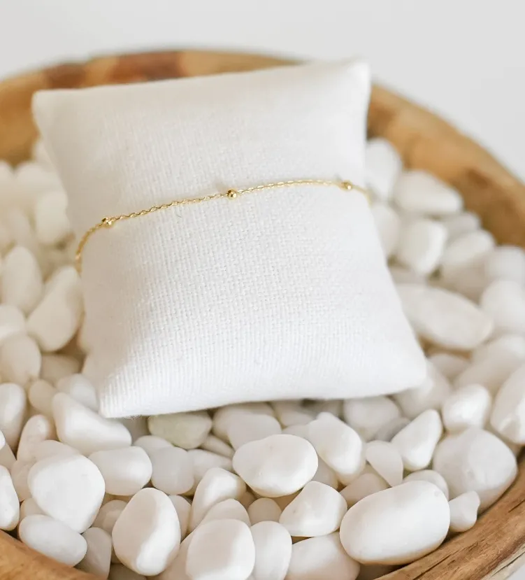 18k Gold Plated Satelite Bracelet