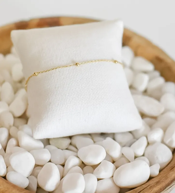 18k Gold Plated Satelite Bracelet