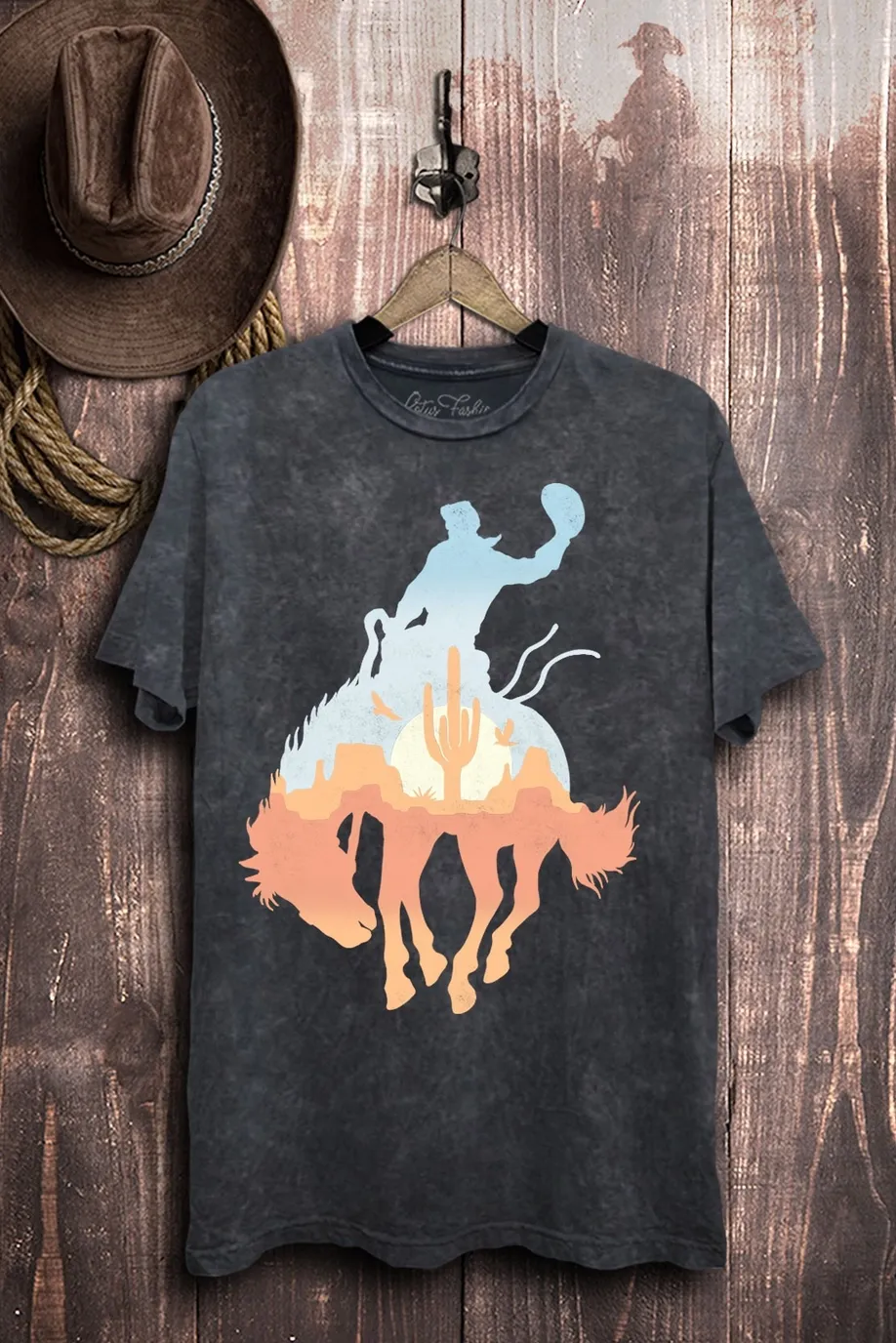 Buckin Sunset Tee