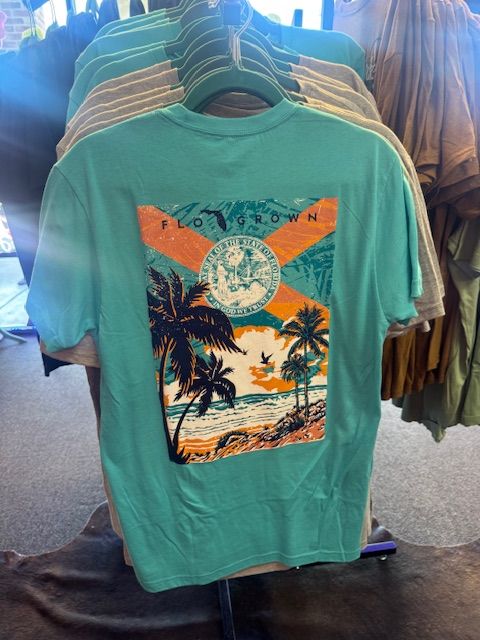 Teal Florida Beach Tee