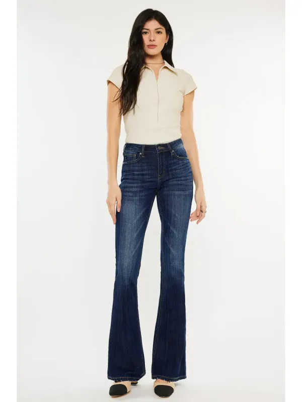 Kancan Mid Rise Flare Jean