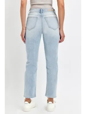 Cello High Rise Straight Leg Jeans