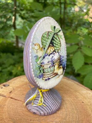 Osterei aus Holz