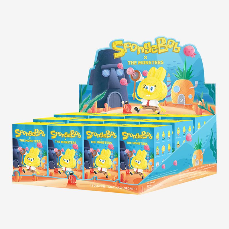 Pop Mart Labubu The Monsters Spongebob Series Blind Box Sealed Case (12x Blind Box)