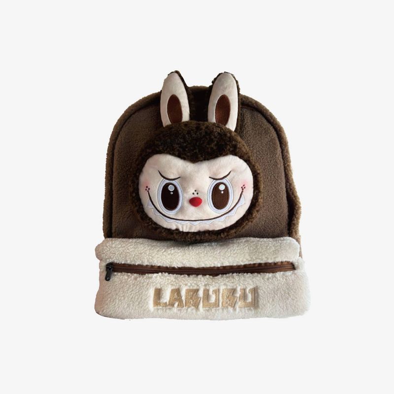 Pop Mart Classic Bag Series Labubu Berber Fleece Backpack
