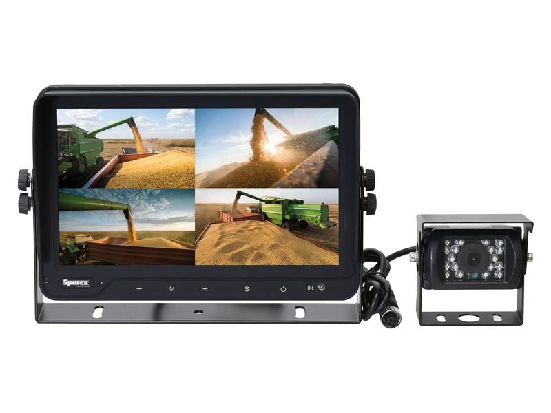 System kamerowy przewodowy z 9&#39;&#39; Cyfrowy monitor dotykowy 4QUAD Split