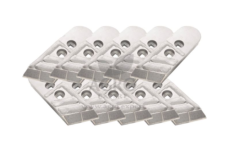 AB Carbide Kverneland dłuto napawane 10 szt 5x prawe + 5x lewe