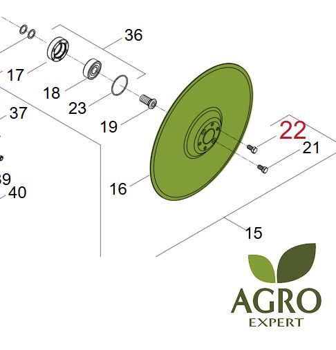 Horsch talerz redlicy 340 mm 23010201
