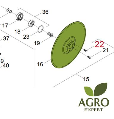 Horsch talerz redlicy 340 mm 23010201