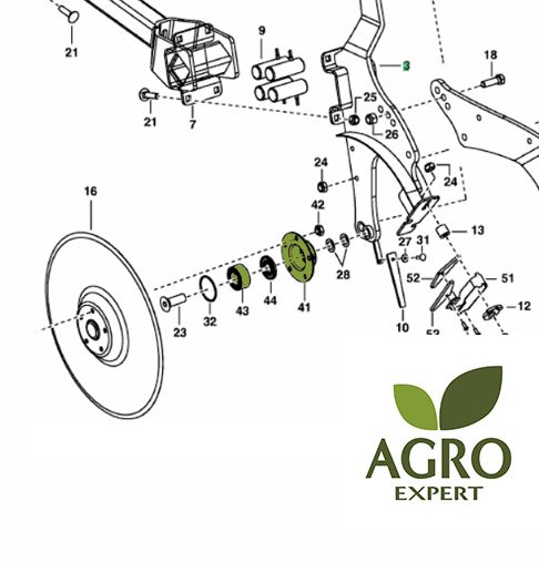 Pottinger piasta z łożyskowaniem 8504.33.120.0 zamiennik