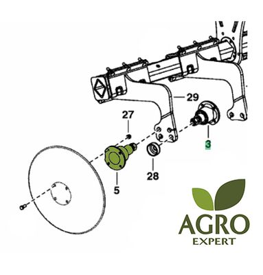 Pottinger piasta długa 8504.40.006.0 zamiennik