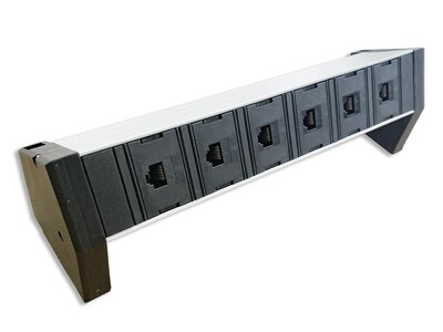 PDU Desk Line 1HE, 6 x RJ45 single Modul