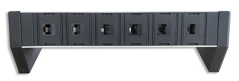 PDU Desk Line 1HE, 6 x RJ45 single Modul