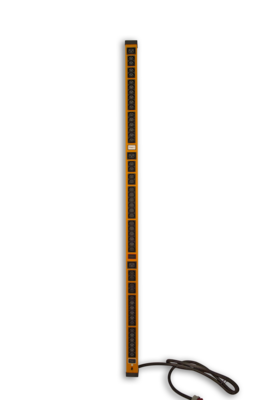 PDU 3-Phasen, 48 x C13 &amp; 3 x C19, 16 x C13 &amp; 1 x C19 pro Phase, orange