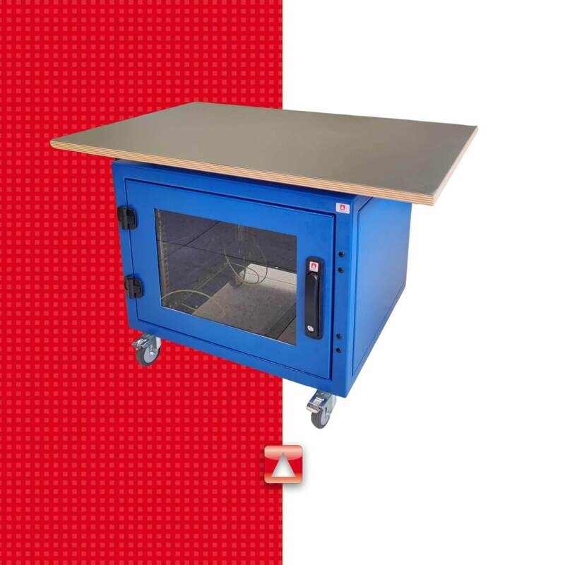 19'' Präsentations Rack, 8HE B 600mm x T 530mm, RAL5005