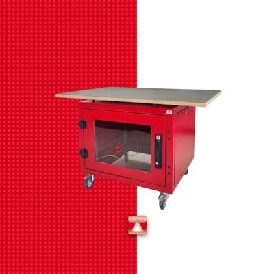19'' Präsentations Rack, 8HE B 600mm x T 530mm, RAL3000