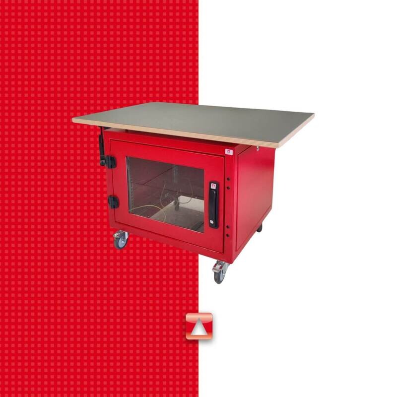 19&#39;&#39; Präsentations Rack, 8HE B 600mm x T 530mm, RAL3000