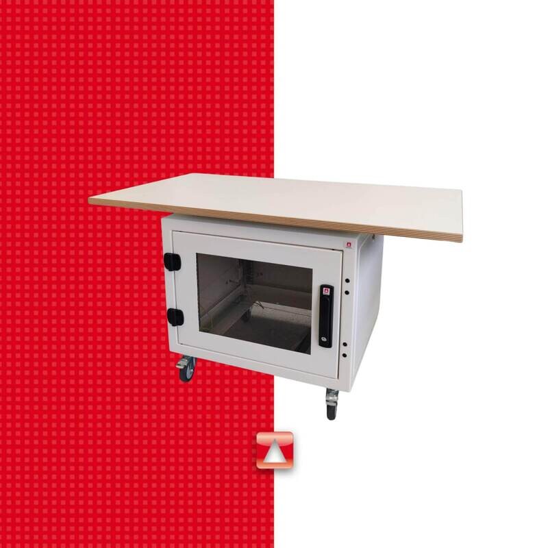 19&#39;&#39; Präsentations Rack, 8HE B 600mm x T 530mm, RAL9010