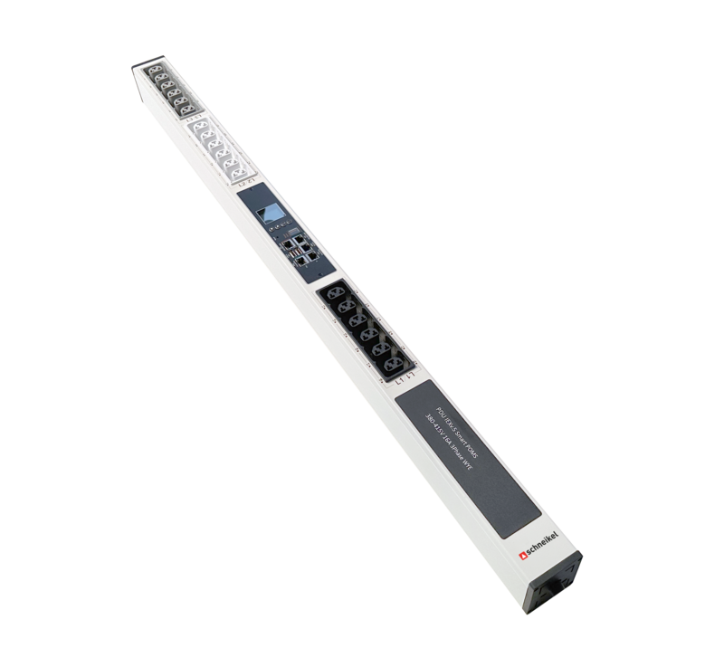 PDU IEX POMS 60x72mm, 18 x IEX (C13/C19 Combo), weiss