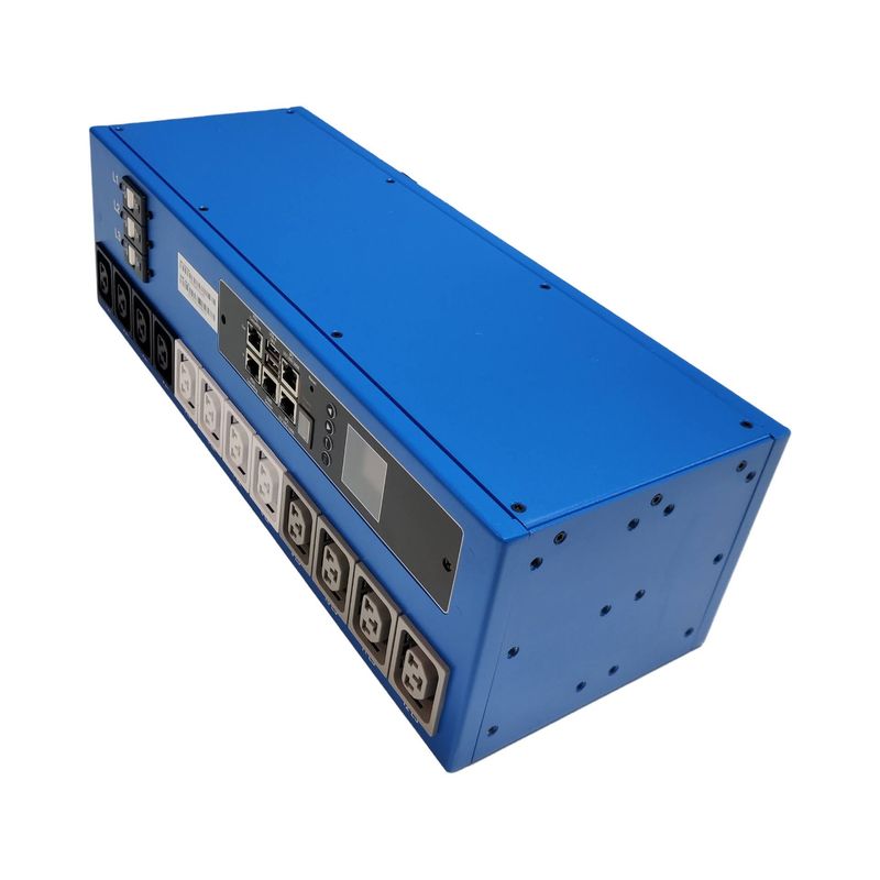 PDU PIM 88.4x160mm, 12 x IEX (C13/C19 Combo), blau