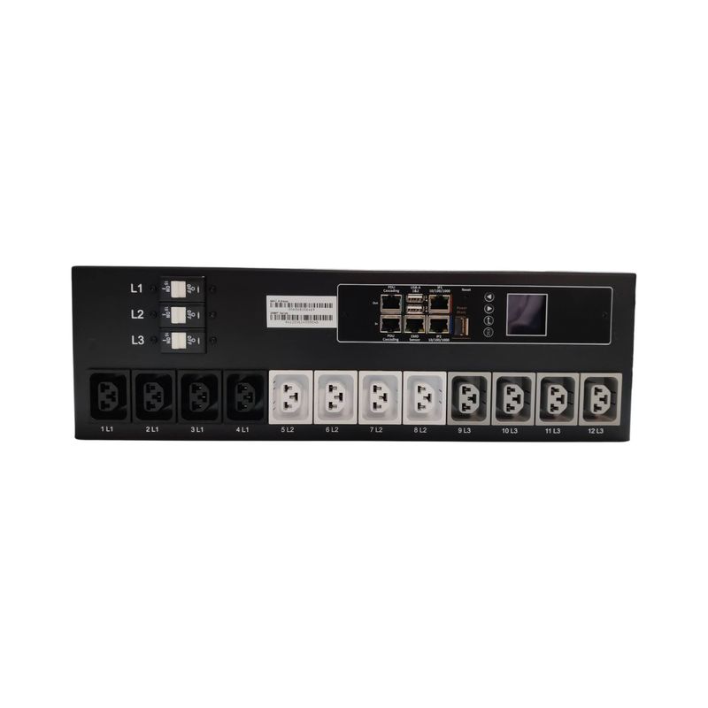 PDU PIM 88.4x160mm, 12 x IEX (C13/C19 Combo), schwarz