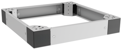 100mm Sockel 600x600mm mit Ausgleichsmöglichkeit, RAL7035
