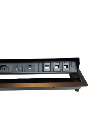 PDU Lift Line, 3 x T13 schwarz, 2 x USB Charger A+C, 3 x Leerplatz, Thermal Fuse 10A