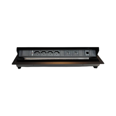 PDU Lift Line, 4 x T13 schwarz, 2 x USB Charger A+C, Thermal Fuse 10A