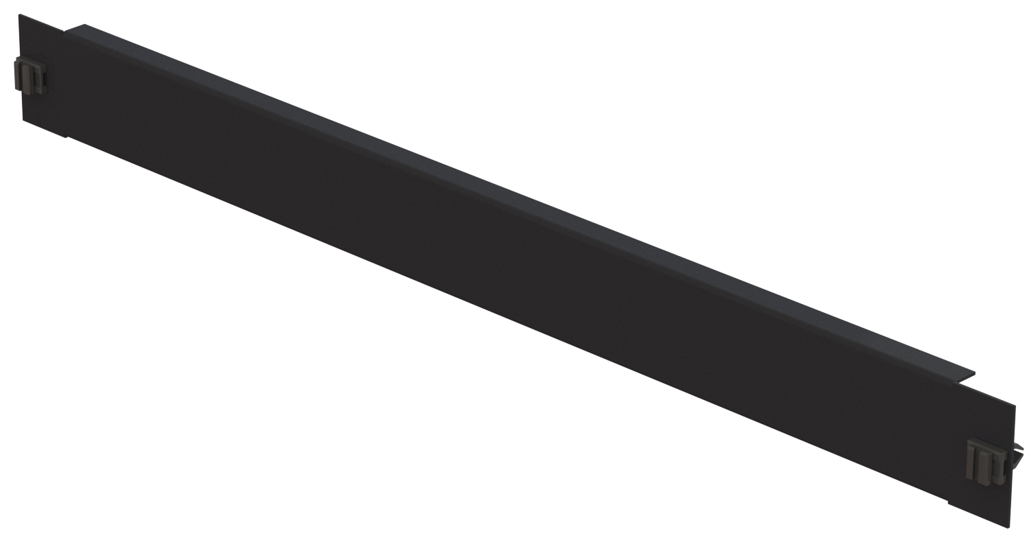 19&quot; Blindplatte 1HE, Stahlblech, schwarz, SV