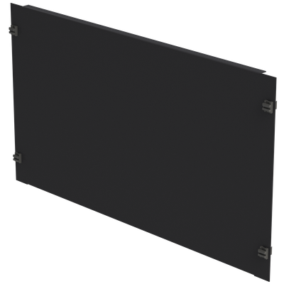 19&quot; Blindplatte 6HE, Stahlblech, schwarz, SV