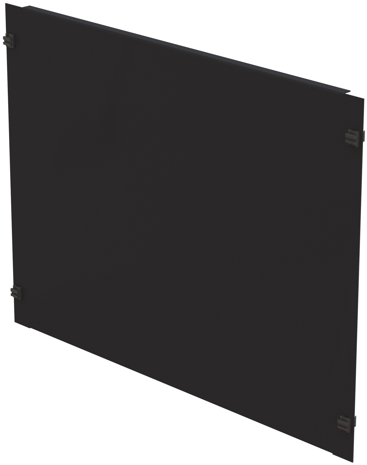 19&quot; Blindplatte 8HE, Stahlblech, schwarz, SV