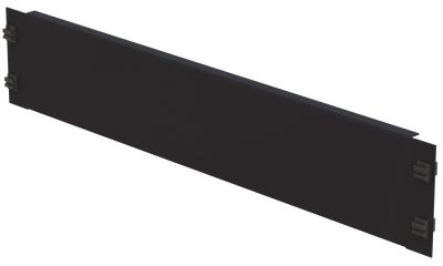 19&quot; Blindplatte 2HE, Stahlblech, schwarz, SV