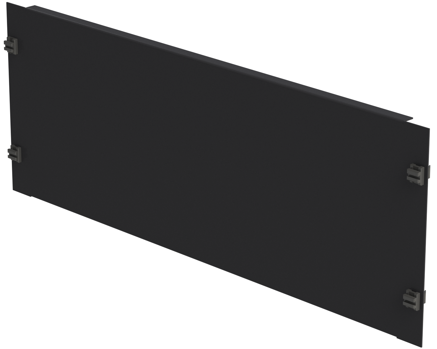 19&quot; Blindplatte 4HE, Stahlblech, schwarz, SV