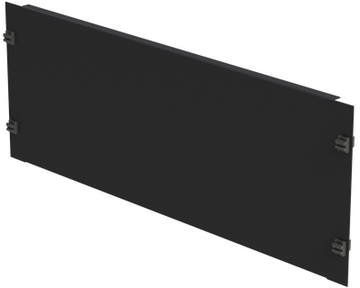 19&quot; Blindplatte 4HE, Stahlblech, schwarz, SV