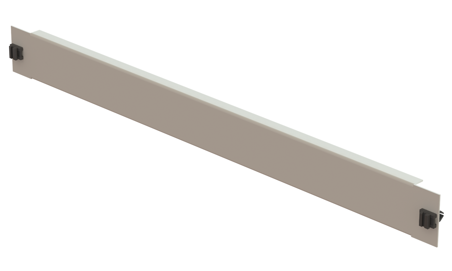19&quot; Blindplatte 1HE, Stahlblech, grau SV