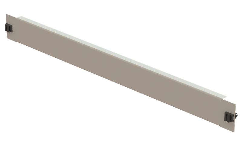 19" Blindplatte 1HE, Stahlblech, grau SV 19" Blindplatte 1HE, Stahlblech, grau SV