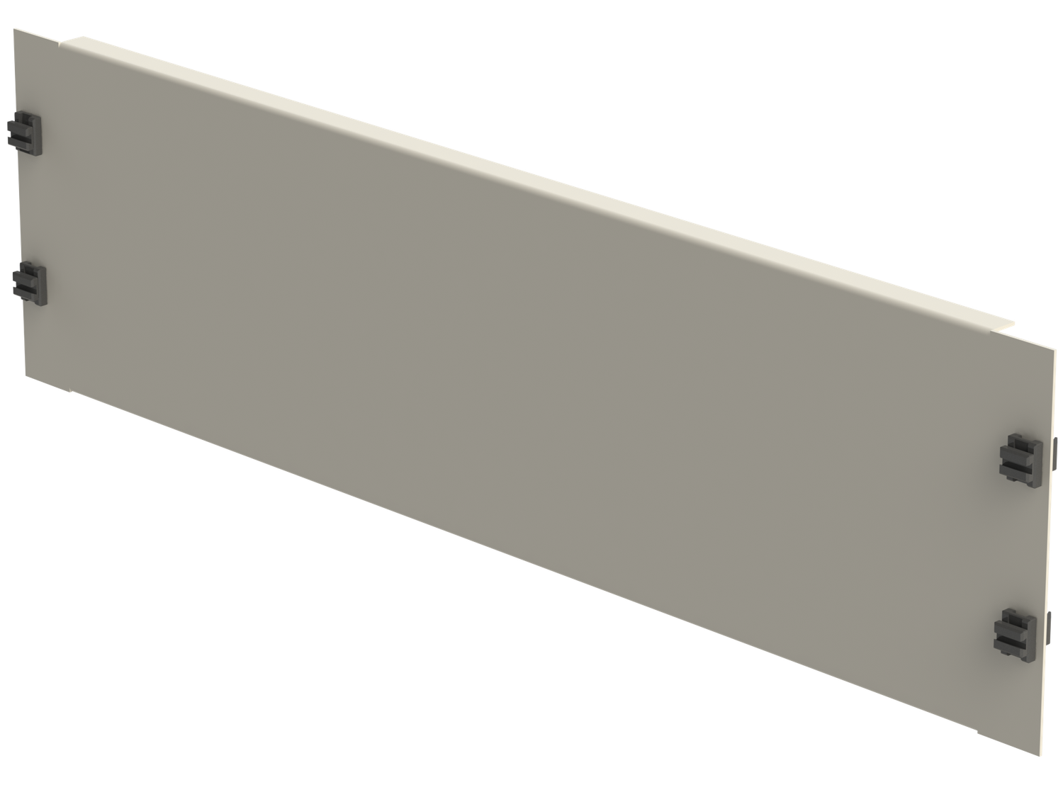 19&quot; Blindplatte 3HE, Stahlblech, grau, SV