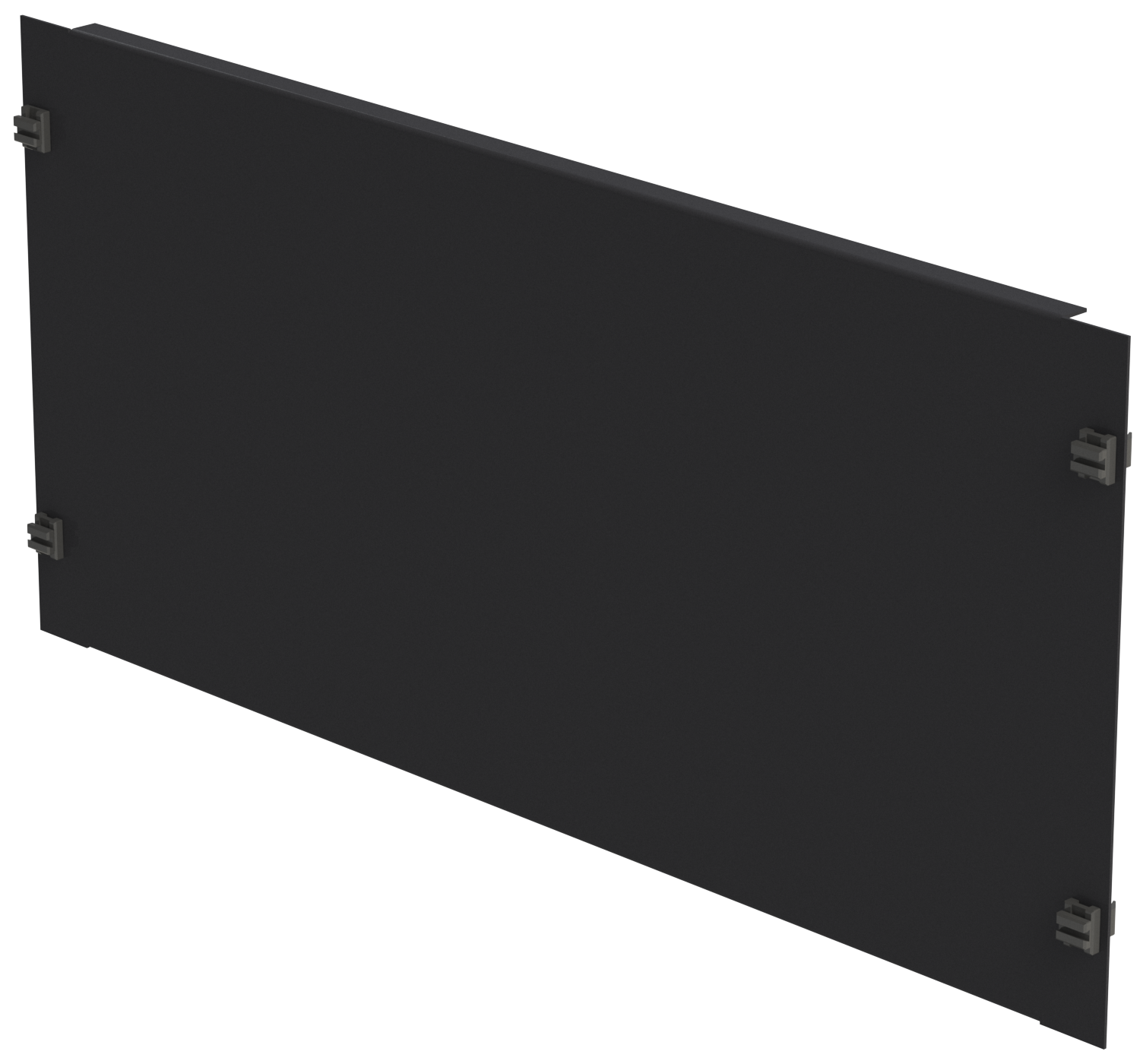 19&quot; Blindplatte 5HE, Stahlblech, schwarz, SV