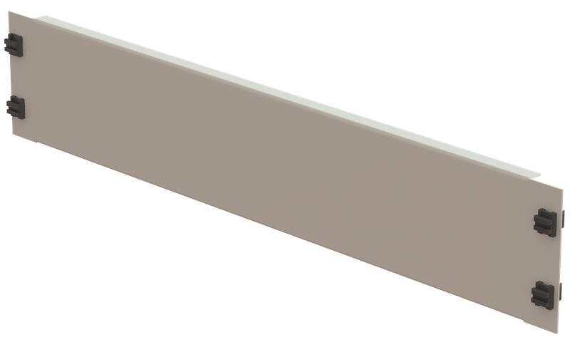 19" Blindplatte 2HE, Stahlblech, grau SV 19" Blindplatte 2HE, Stahlblech, grau SV