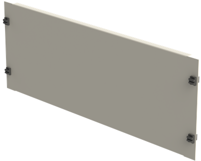19&quot; Blindplatte 4HE, Stahlblech, grau SV