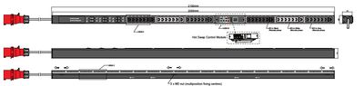 PDU IEX PIM 60x72mm, 42 x IEX (C13/C19 Combo), schwarz PDU IEX PIM 60x72mm, 42 x IEX (C13/C19 Combo), schwarz